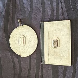 AUTHENTIC Victor Hugo leather wallet set